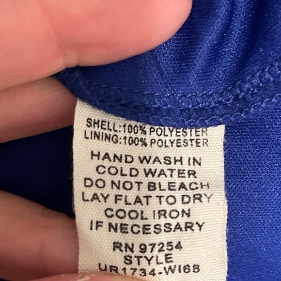 One Clothing Blue Strapless Flowy Maxi Dress Size Large‎ Pre-owned - Picture 8 of 8